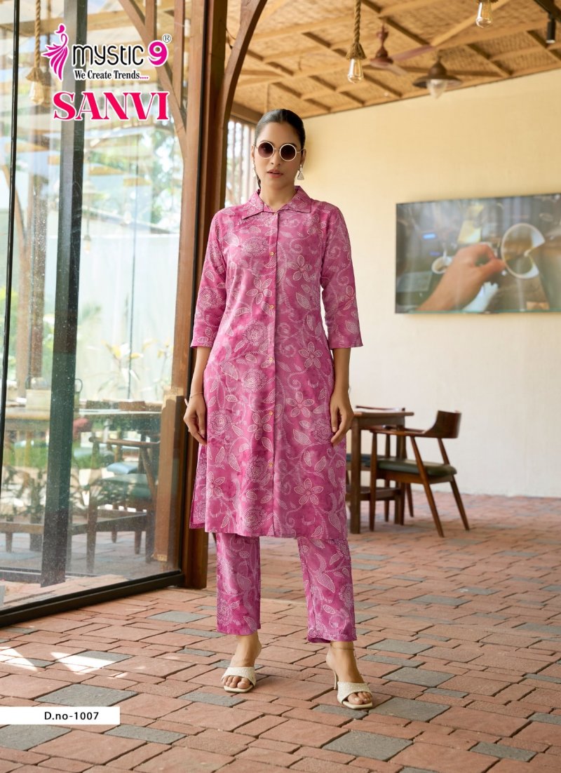 Saanvi Vol 1 By Mystic 9 Viscose Printed Co Ord Set